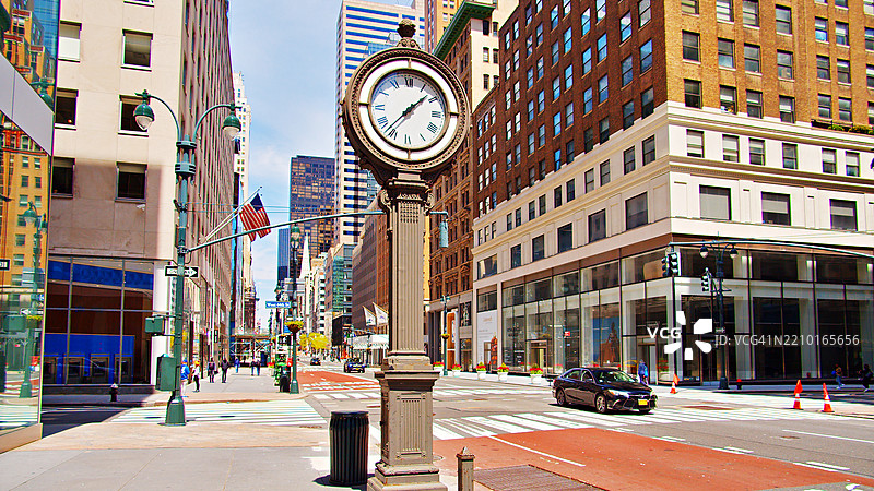 纽约十字路口。图片素材