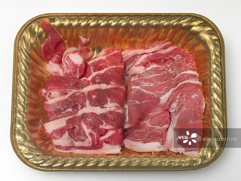 新西兰进口的新鲜羊肩肉切块图片素材