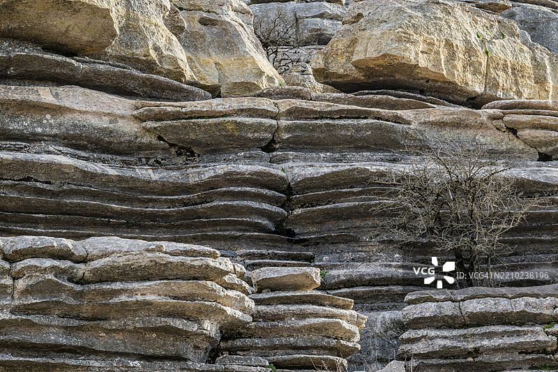 奇特的石灰岩岩石形成,埃尔托卡尔自然保护区,安特克拉的托卡尔,马拉加省,安达卢西亚,西班牙,欧洲图片素材