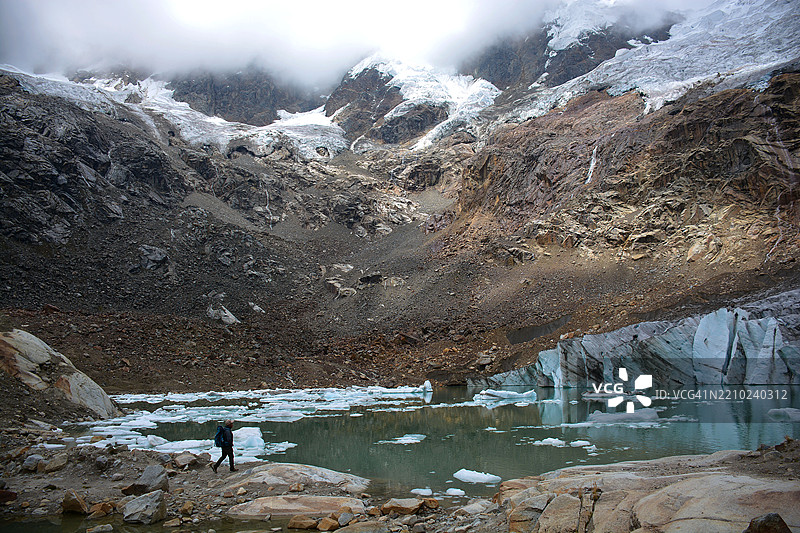 罗科图约克冰冻湖，秘鲁图片素材