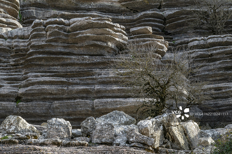 奇特的石灰岩岩石形成,埃尔托卡尔自然保护区,安特克拉的托卡尔,马拉加省,安达卢西亚,西班牙,欧洲图片素材