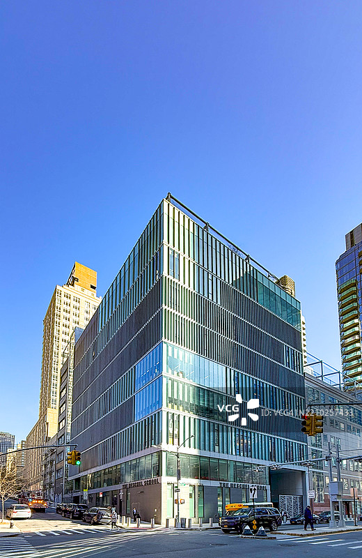 纽约市上西区的赫舍尔学校图片素材