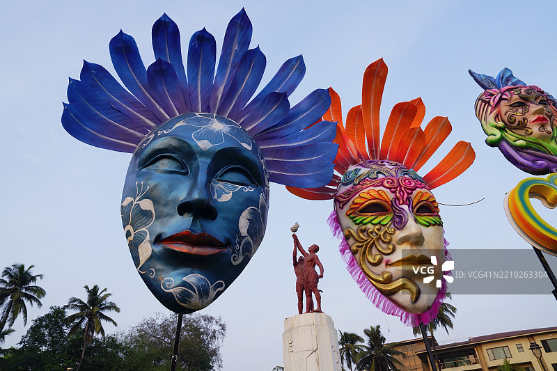 果阿狂欢节面具图片素材