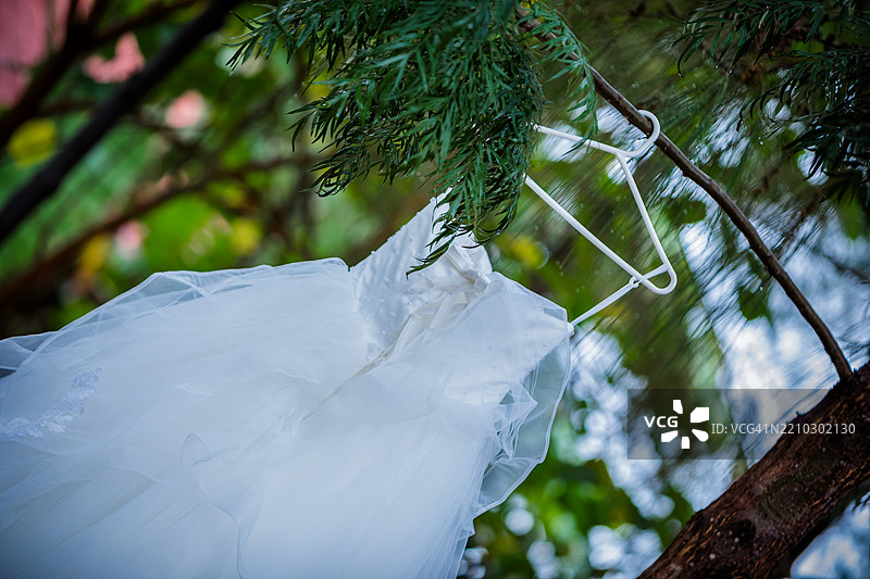 婚礼庆典新娘礼服蕾丝贴花刺绣图片素材