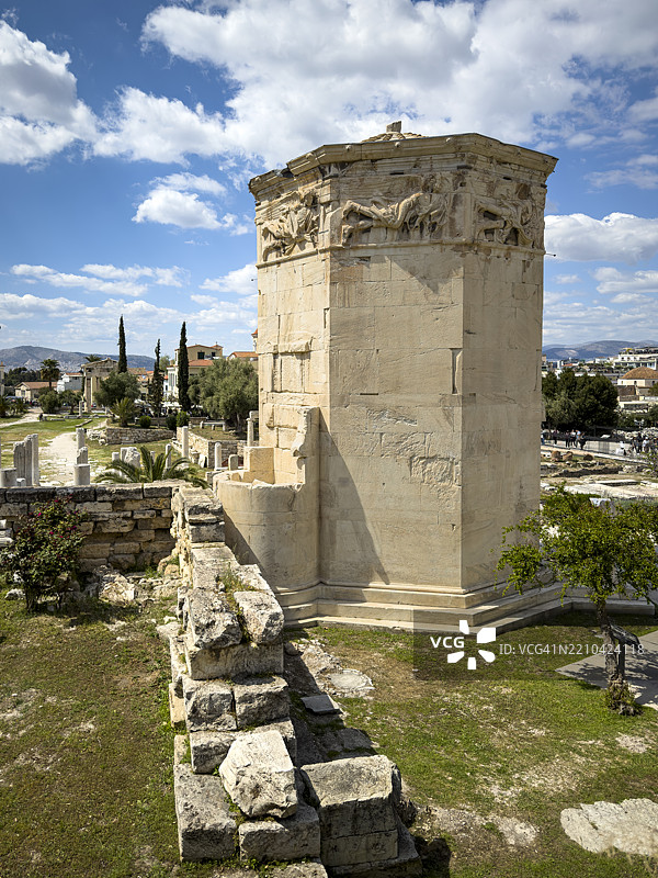 风之塔，雅典广场，普拉卡，希腊图片素材