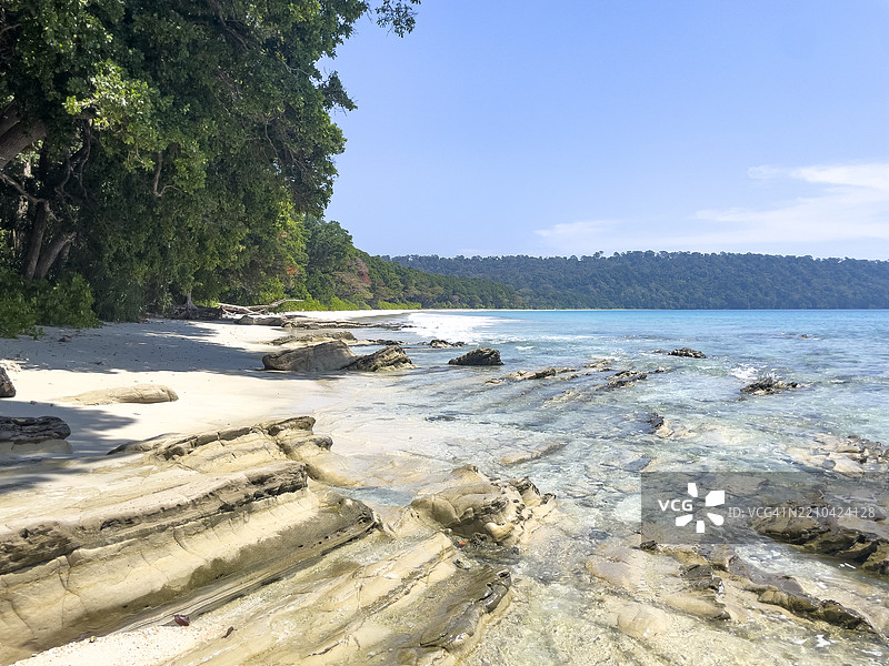 拉达那加尔海滩，哈夫洛克岛，安达曼和尼科巴群岛图片素材