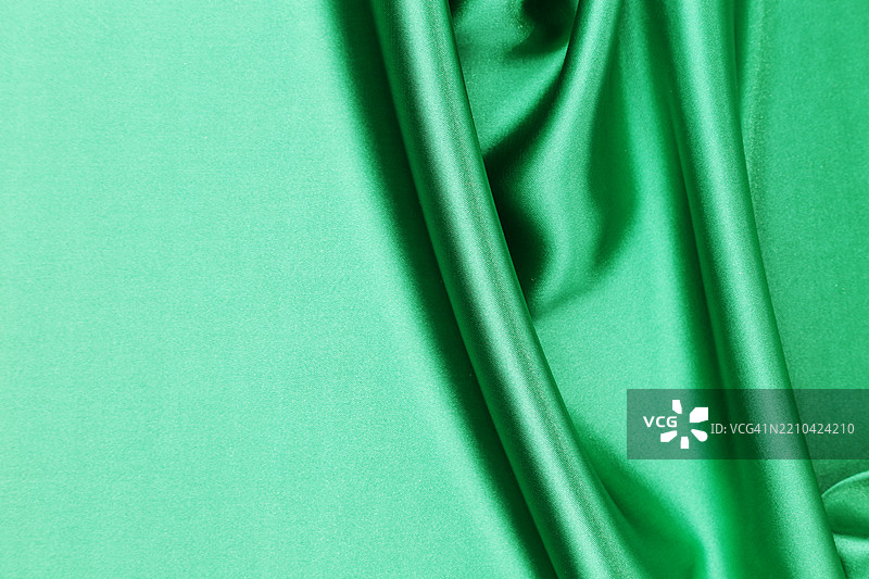 绿色布料的特写图片素材