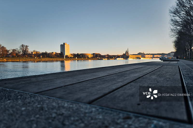 奥地利上奥地利州林茨的海滨城市景观图片素材