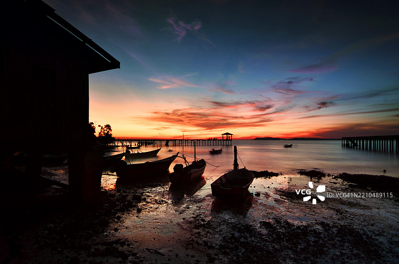 马来西亚波德申美丽的海景风光图片素材