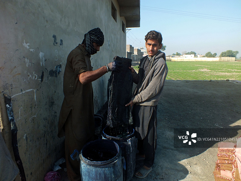 AJRAK - 信德省的传统披肩图片素材