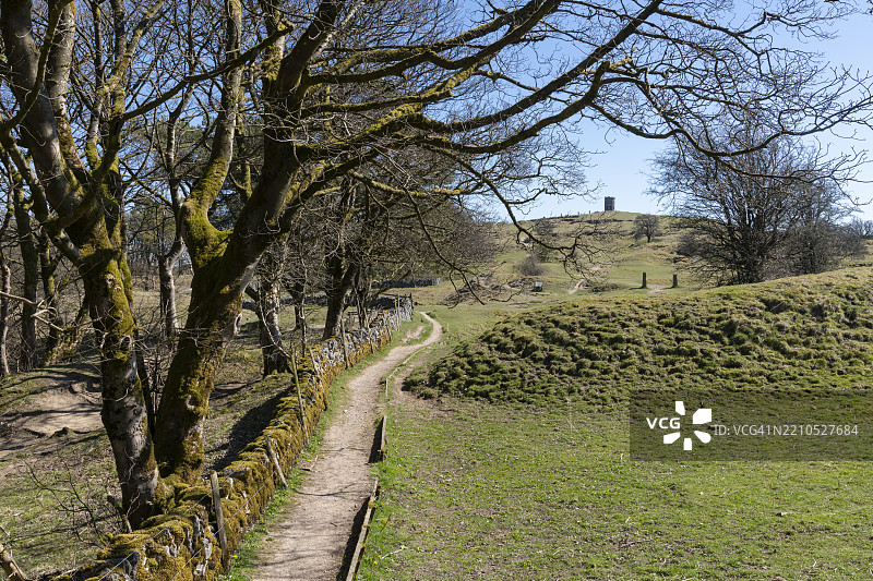所罗门的庙宇与格林洛，巴克斯顿，德比郡，英格兰图片素材