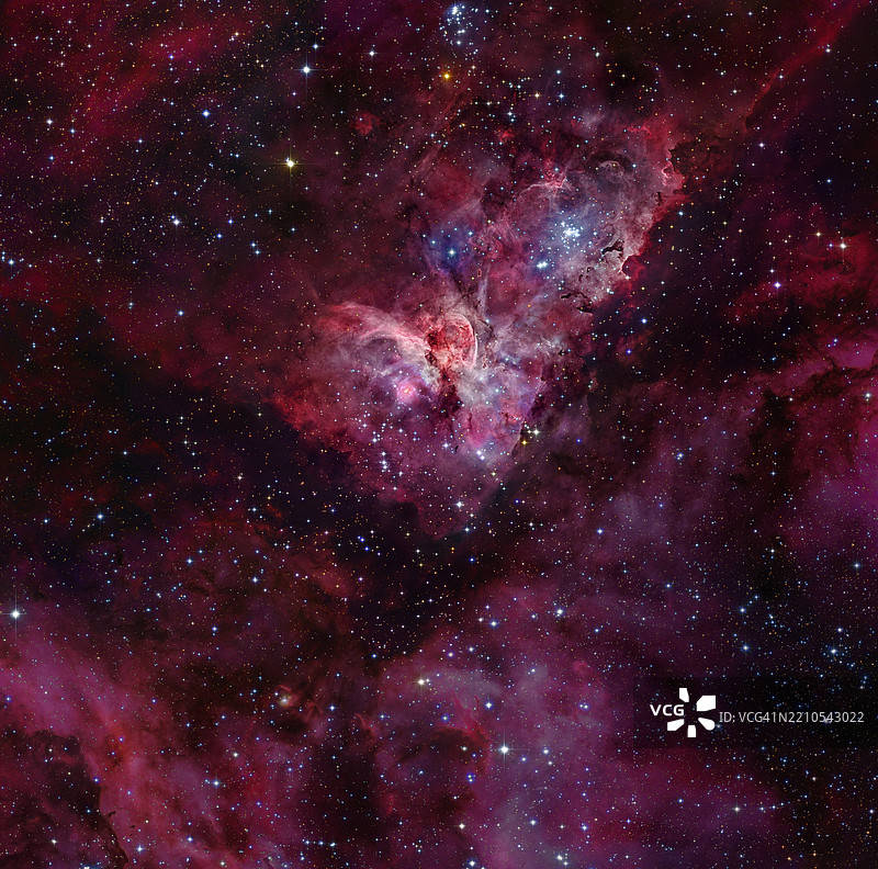 卡里纳星云,复合图像图片素材