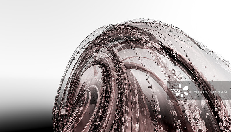 现代设计的几何形状抽象3D渲染图图片素材