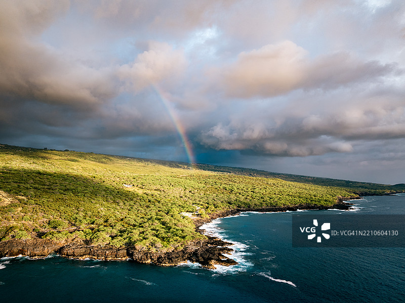 科纳海岸上的彩虹图片素材