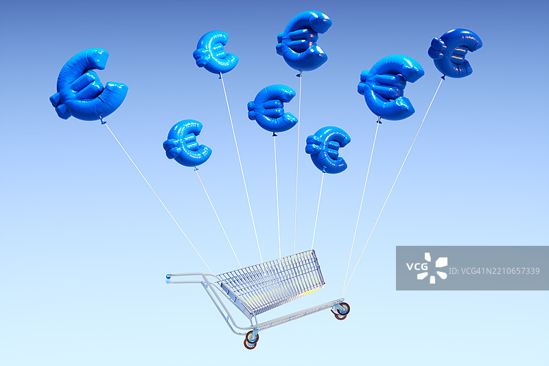 购物车飞翔图片素材