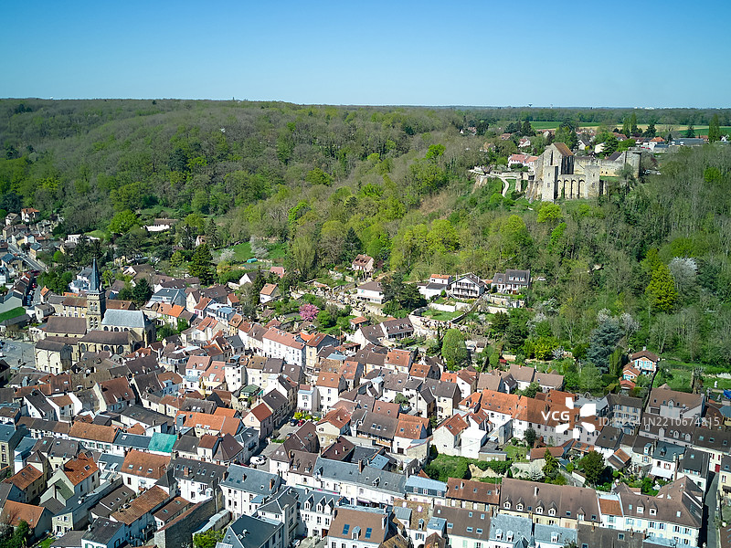 切夫勒兹的高空视角图片素材