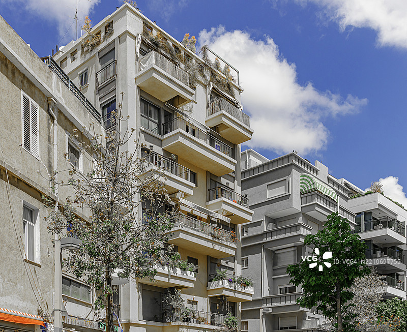 特拉维夫，以色列的典型住宅区图片素材