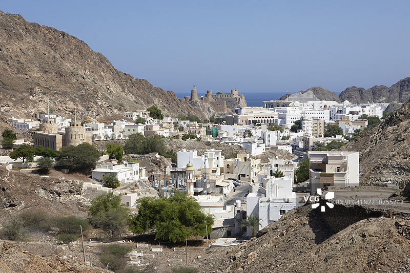 阿曼，马斯喀特省，马斯喀特的景观图片素材