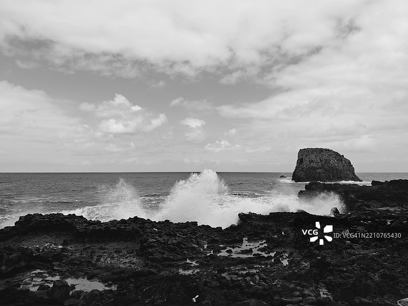 马德拉，葡萄牙，马基科，海洋与天空的美丽景色图片素材