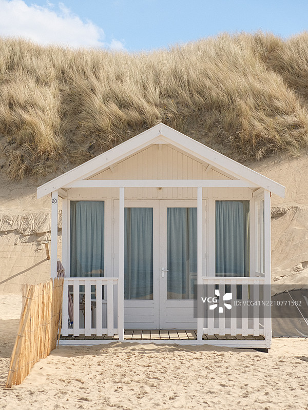 荷兰卡特维克的海滩景观图片素材