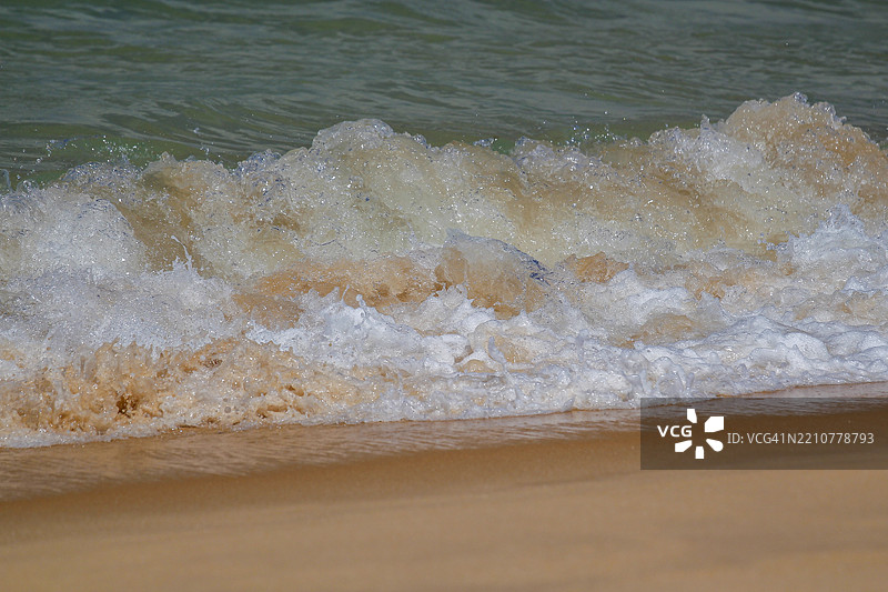 特朗科索海浪的细节图片素材
