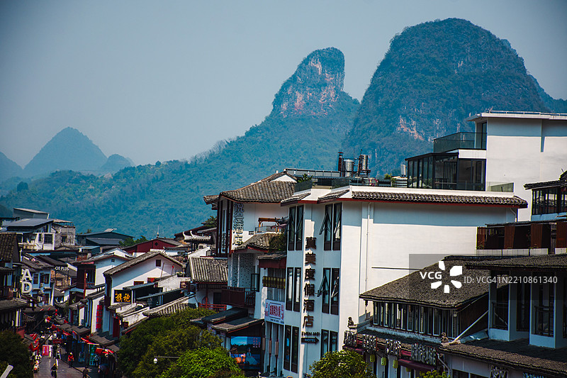 阳朔市中心的景观图片素材