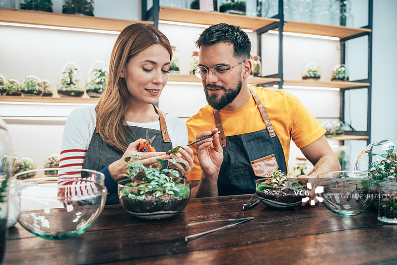 花店工作人员图片素材