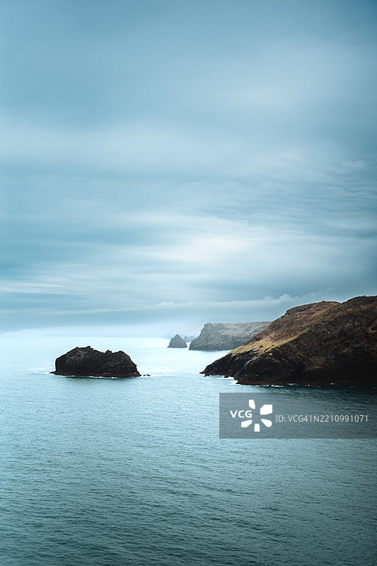 康沃尔州的廷塔杰尔海岸，英格兰图片素材