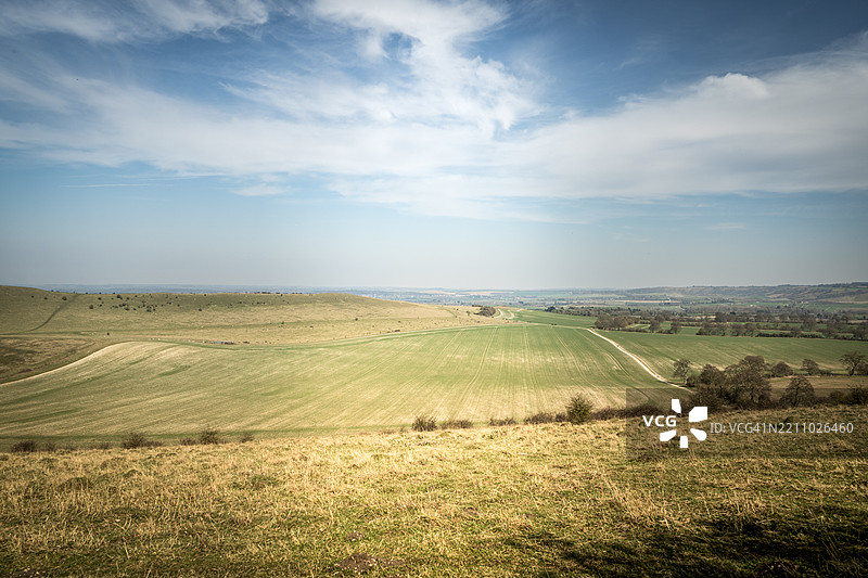 奇尔特恩山脉中的伊文霍图片素材