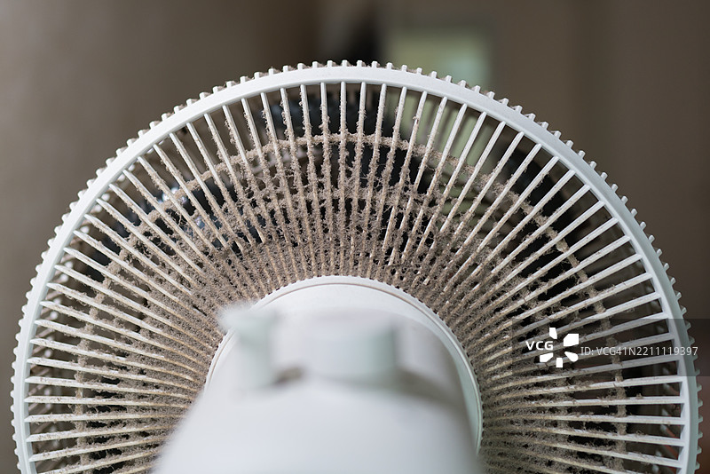 风扇结构吸收的灰尘图片素材