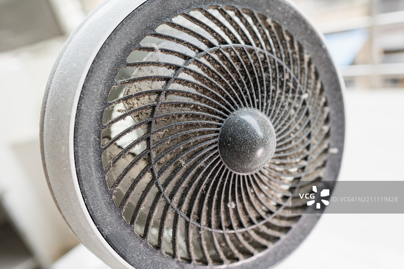 风扇结构吸收的灰尘图片素材