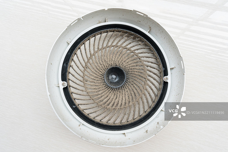 风扇结构吸收的灰尘图片素材