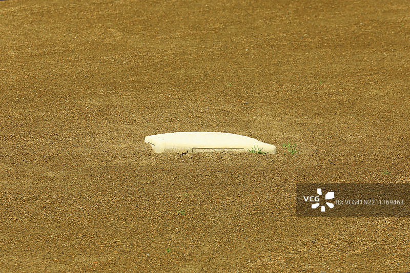 棒球场内垒的特写镜头图片素材