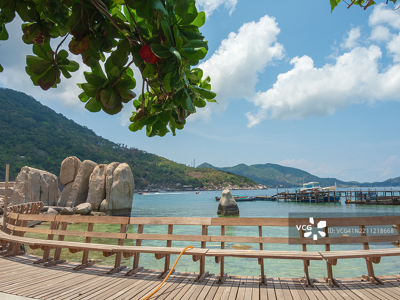 泰国苏拉特塔尼省的塔雷瓦克考南园图片素材