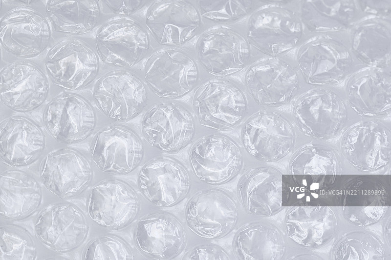 气泡包装材料的特写镜头图片素材