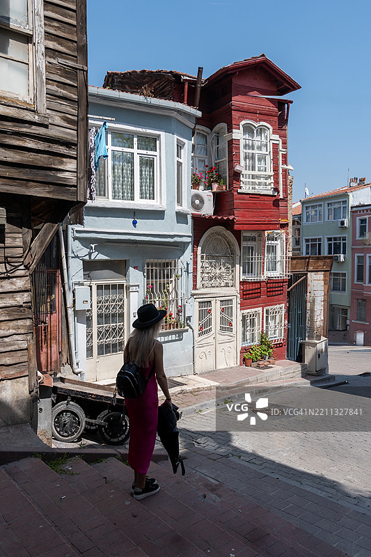 历史上重要的伊斯坦布尔巴拉特区图片素材