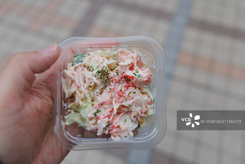 日本料理，海鲜沙拉图片素材