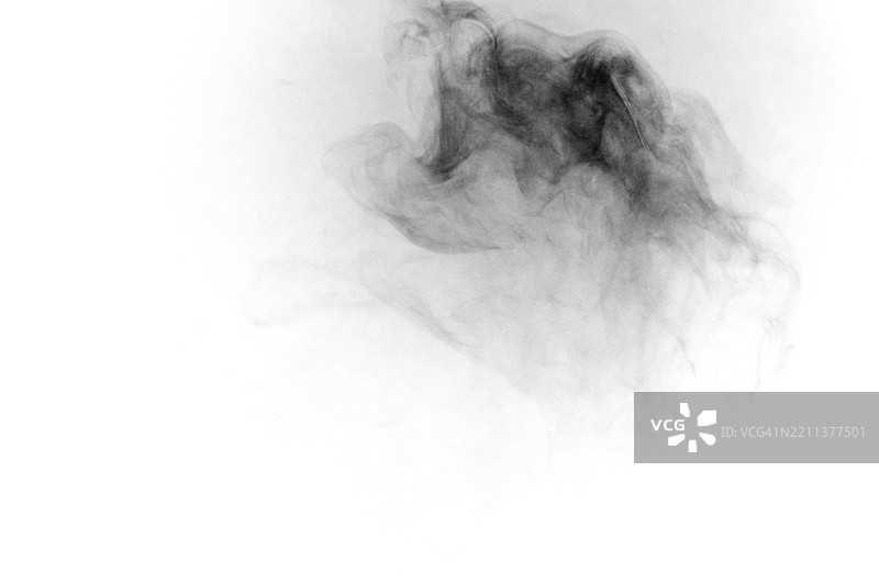 黑白抽象烟雾漩涡图片素材