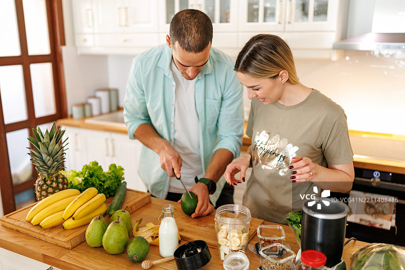 饮食、健康与幸福生活相结合图片素材