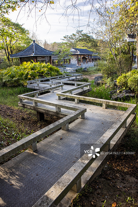 传统中国园林的影像图片素材