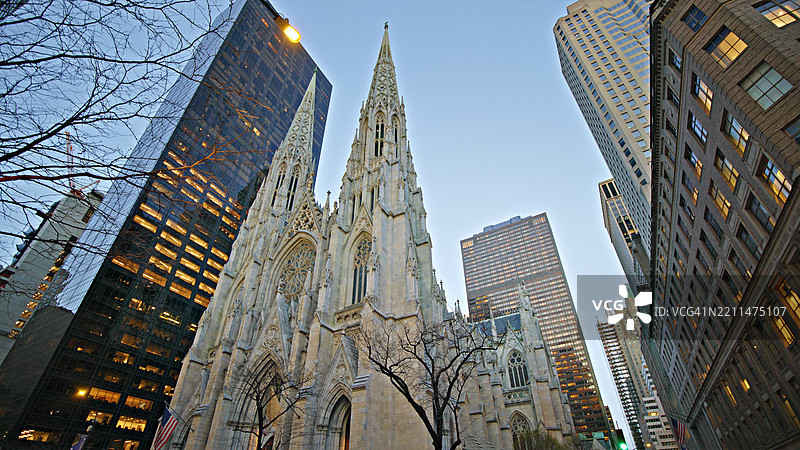 第五大道天际线。曼哈顿。纽约图片素材