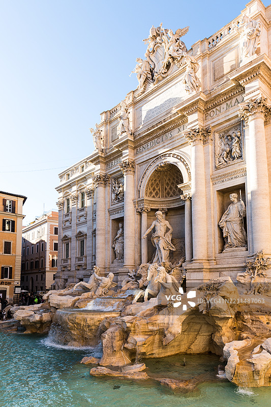特雷维喷泉图片素材
