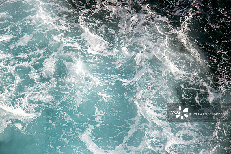 海洋的全景拍摄图片素材