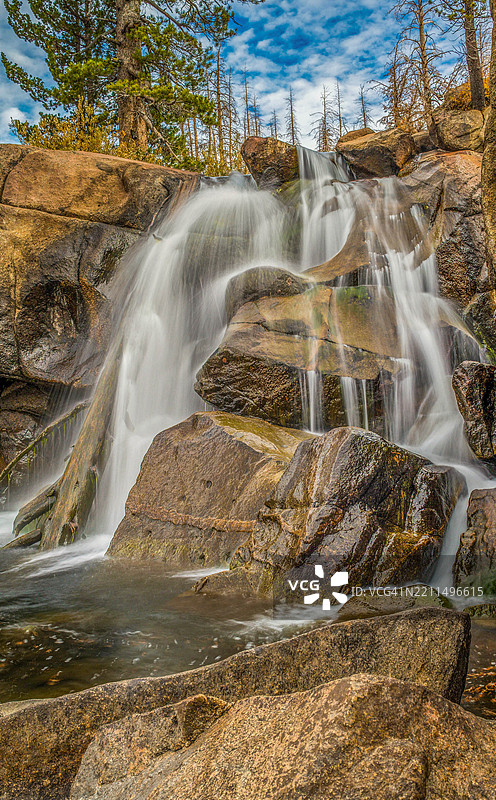 加利福尼亚州的瀑布风景图片素材