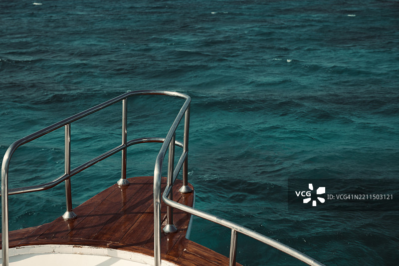 埃及红海上空俯视的船只图片素材