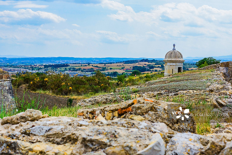 历史建筑在天空下的景观图片素材