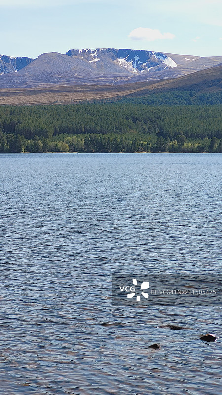 湖泊与天空的美丽景色，哈伊兰德委员会，英国，英国图片素材