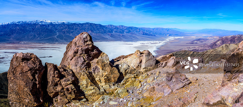 从但丁视角俯瞰的坏水盆地图片素材