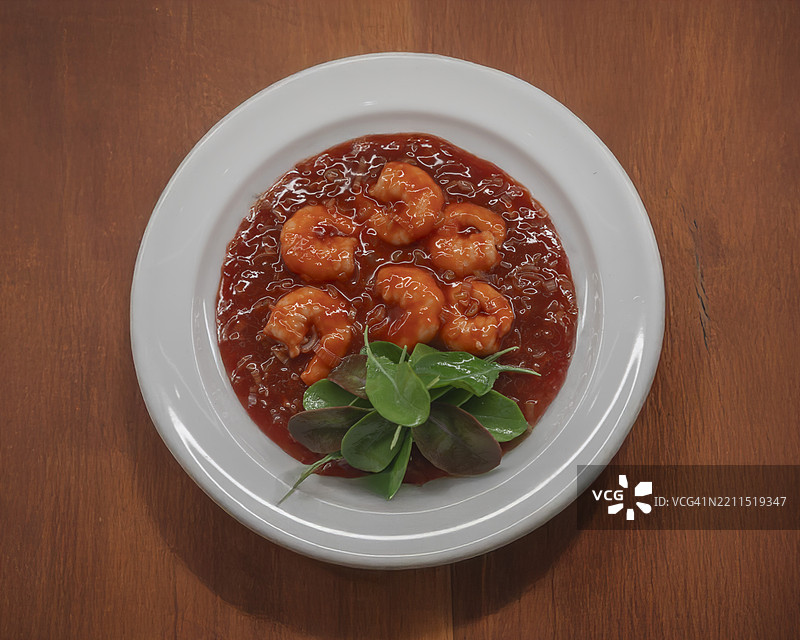 中式虾仁辣椒食品模型图片素材