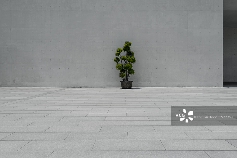 空旷的工作室背景，混凝土纹理图片素材